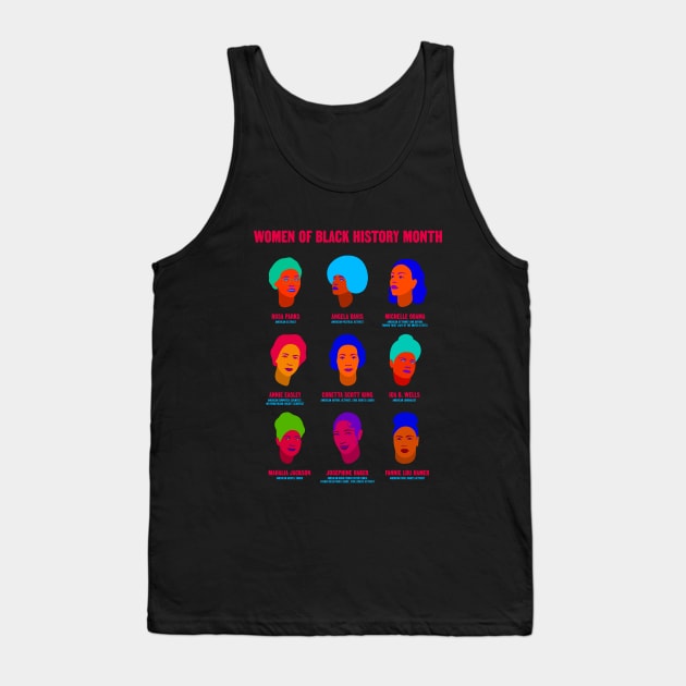 Women Of Black History Month Tank Top by JanaMis